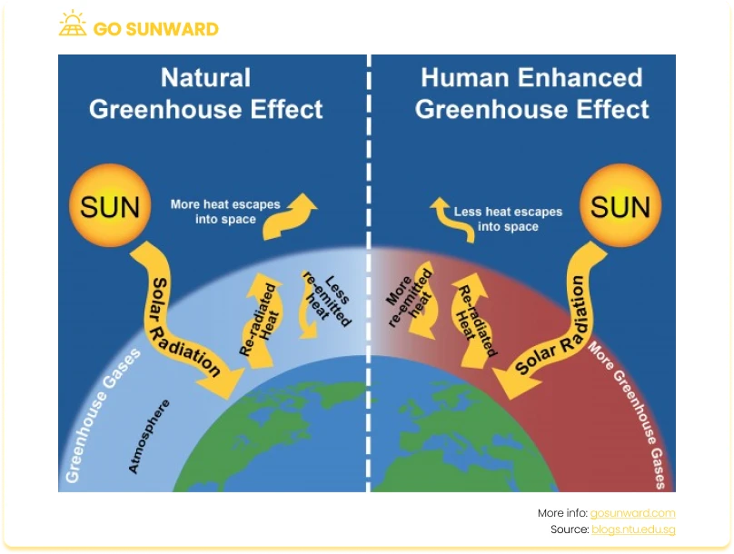 Greenhouse effect and how gping solar can help