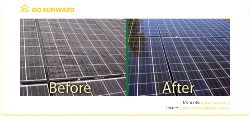 solar maintenance before and after